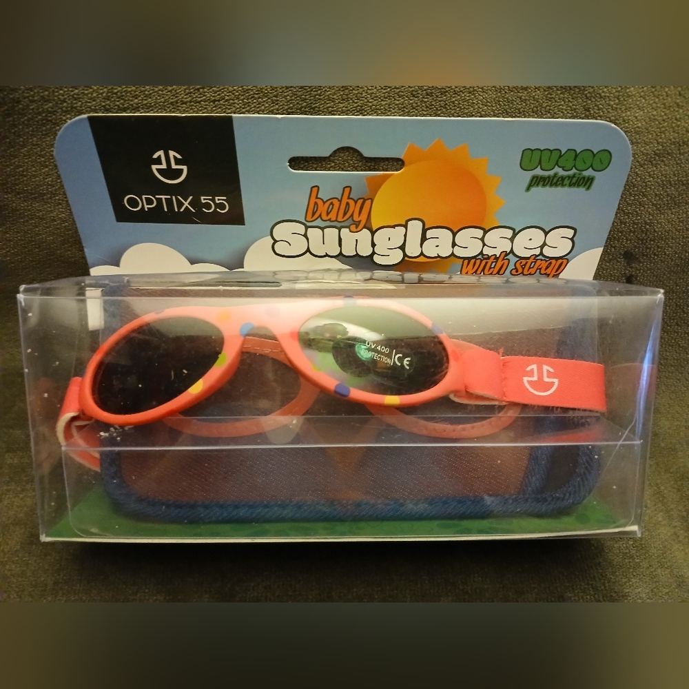 Optix 55 Baby Orange Sunglasses with Strap